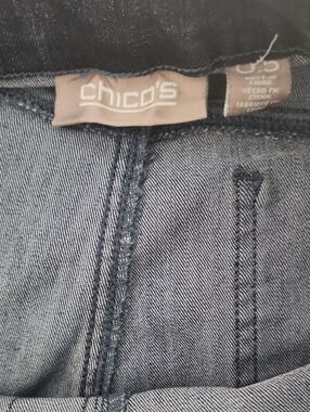 Chico's Pull On Dark Denim Jeans